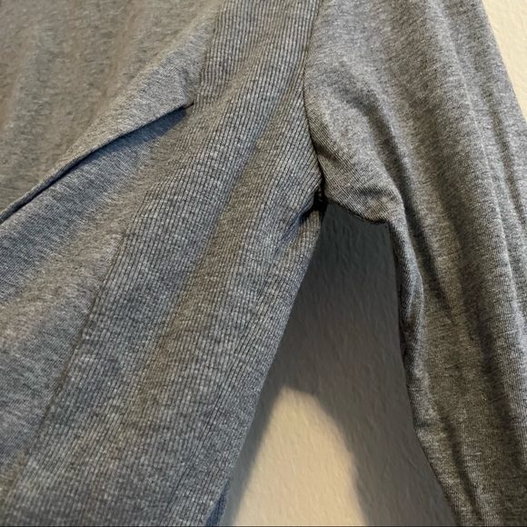 SATVA DANA LONG SLEEVE TOP HEATHER GREY SIZE SMALL - Picture 11 of 13